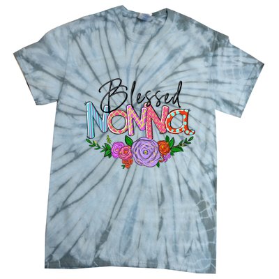 Blessed Nonna Graphic First Time Grandma Shirt Plus Size Shirts For Girl Mom Son Tie-Dye T-Shirt