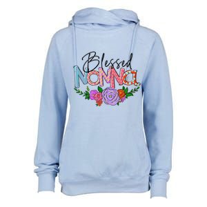 Blessed Nonna Graphic First Time Grandma Shirt Plus Size Shirts For Girl Mom Son Womens Funnel Neck Pullover Hood