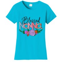 Blessed Nonna Graphic First Time Grandma Shirt Plus Size Shirts For Girl Mom Son Women's T-Shirt