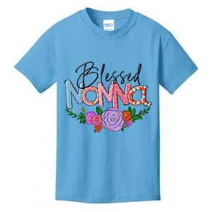 Blessed Nonna Graphic First Time Grandma Shirt Plus Size Shirts For Girl Mom Son Kids T-Shirt