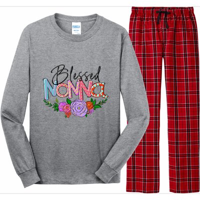 Blessed Nonna Graphic First Time Grandma Shirt Plus Size Shirts For Girl Mom Son Long Sleeve Pajama Set