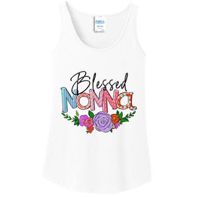 Blessed Nonna Graphic First Time Grandma Shirt Plus Size Shirts For Girl Mom Son Ladies Essential Tank