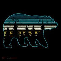 Bear Nature Grizzly Brown Black Bear Hiking Hunting Gift Tall T-Shirt