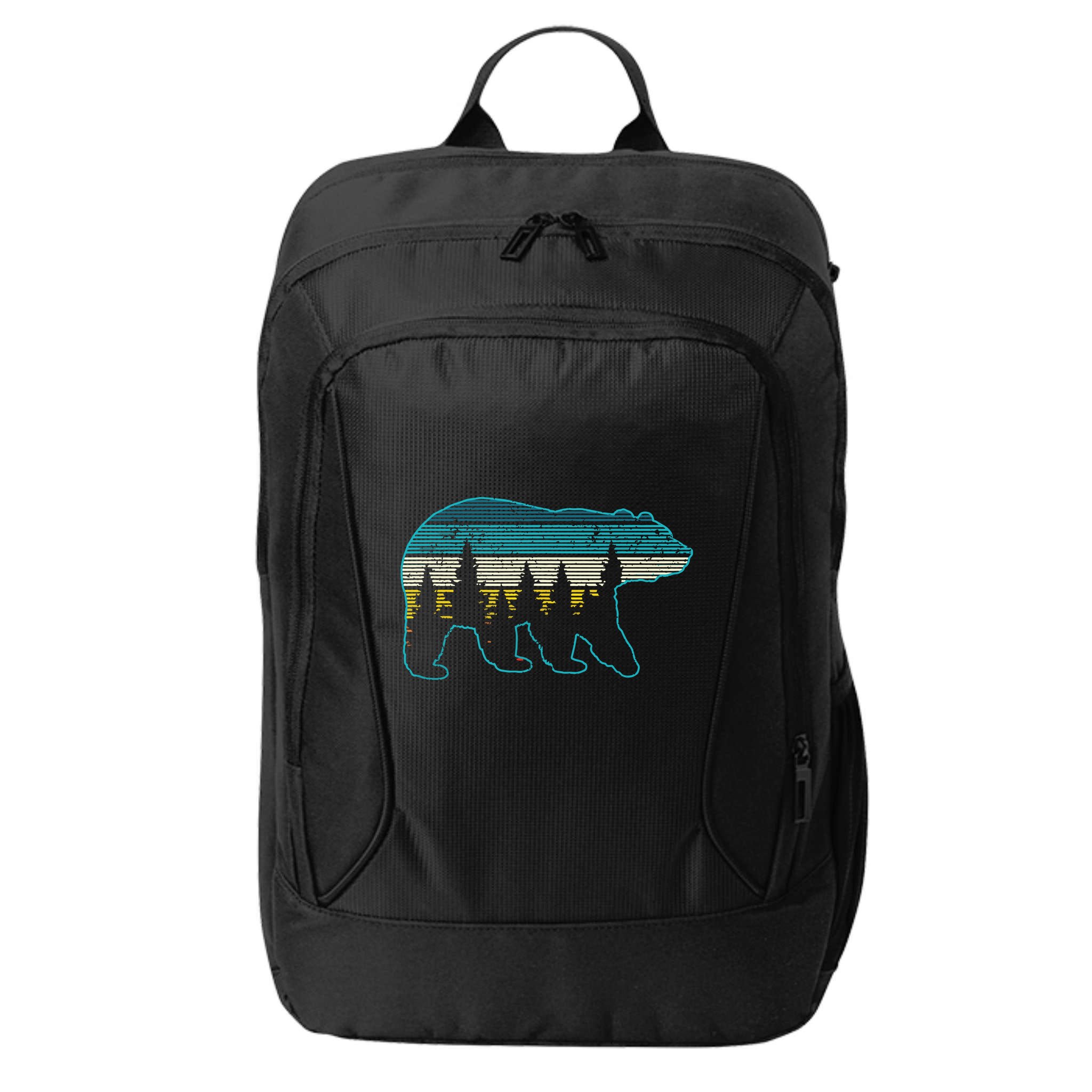 Bear Nature Grizzly Brown Black Bear Hiking Hunting Gift City Backpack