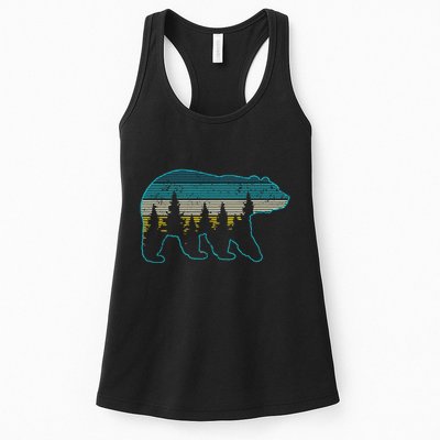 Bear Nature Grizzly Brown Black Bear Hiking Hunting Gift Womens Tank Top