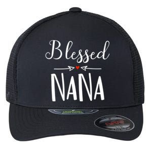 Blessed Nana Gift Grandma Christmas Gift Flexfit Unipanel Trucker Cap