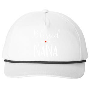 Blessed Nana Gift Grandma Christmas Gift Snapback Five-Panel Rope Hat