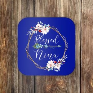 Blessed Nina Grandma Gift Coaster