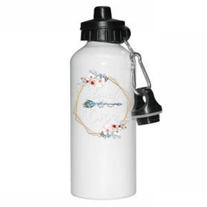 Blessed Nina Grandma Gift Aluminum Water Bottle