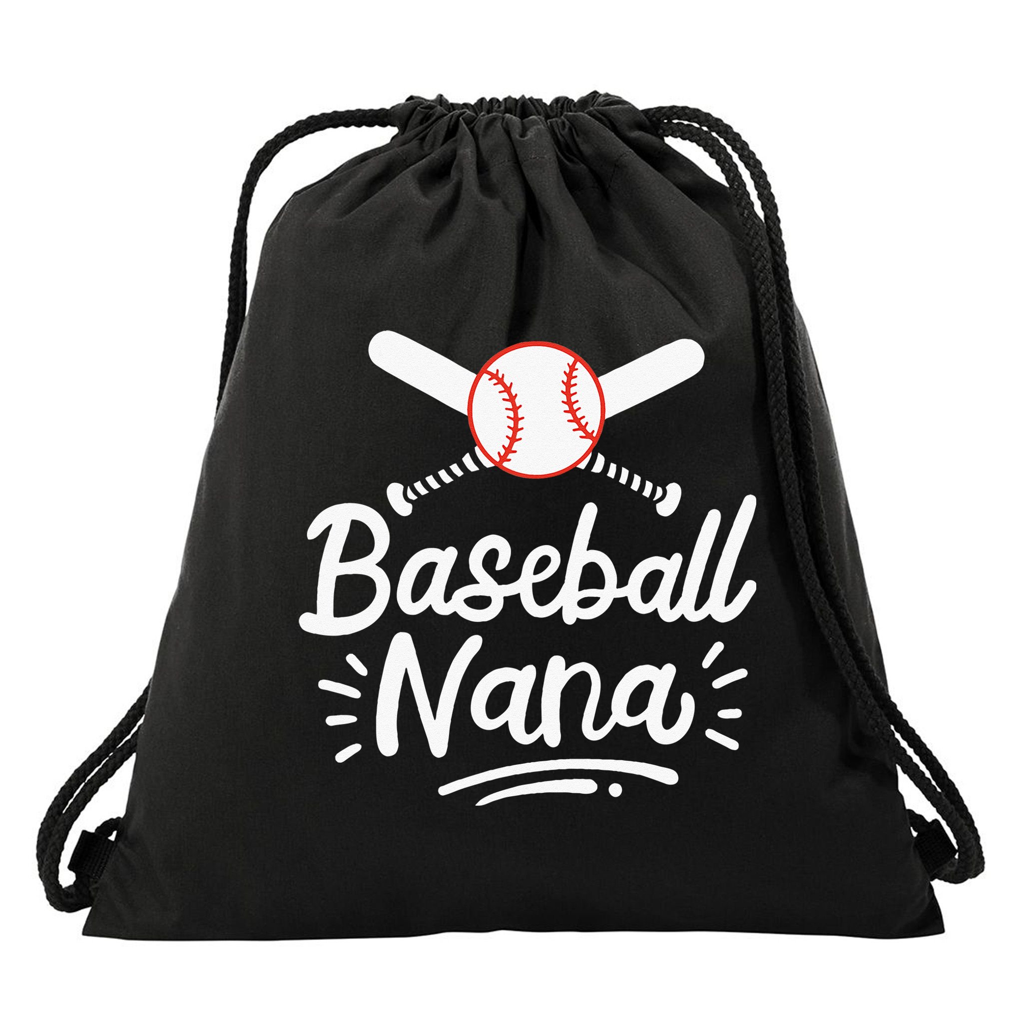 Baseball Nana Grandma Grandmother Drawstring Bag