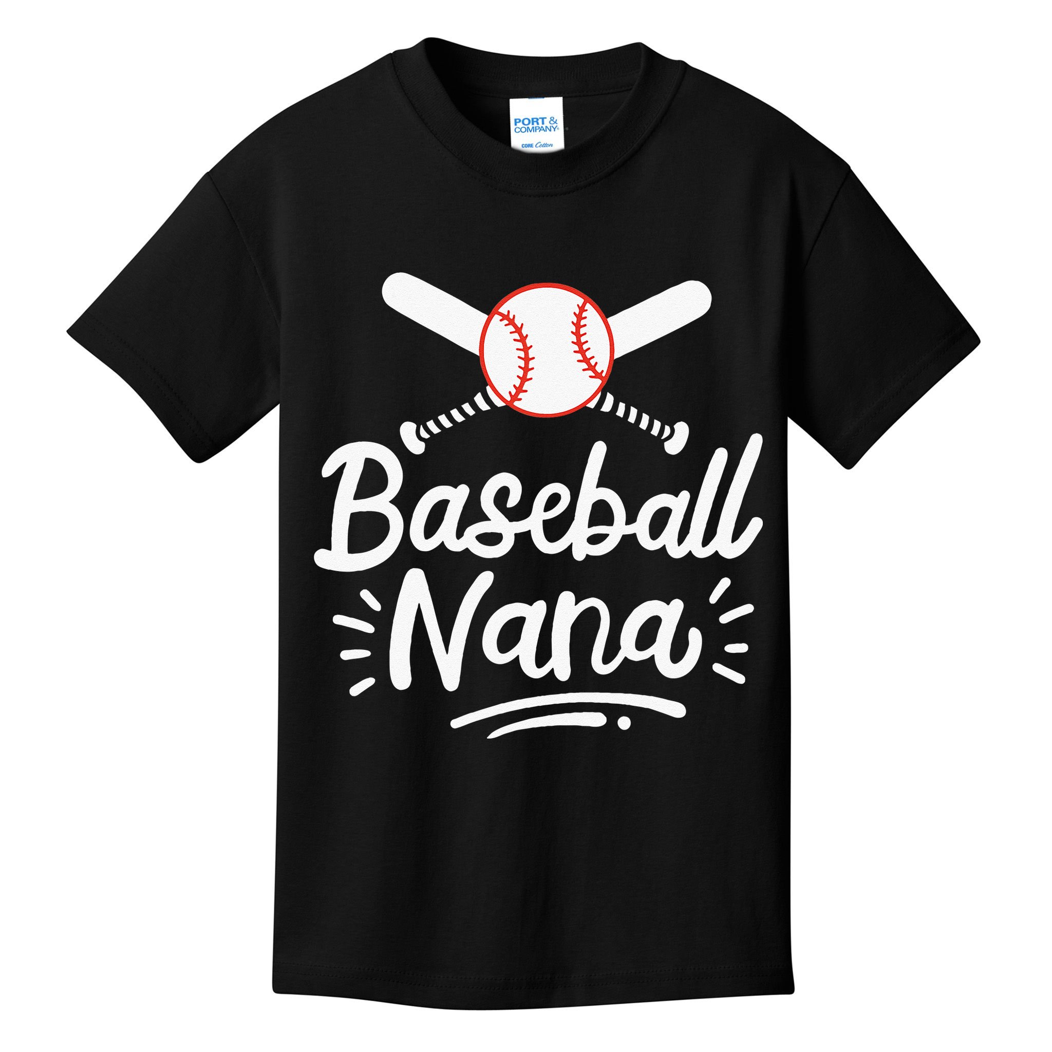 Baseball Nana Grandma Grandmother Kids T-Shirt