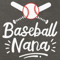 Baseball Nana Grandma Grandmother Cotton Canvas Backpack