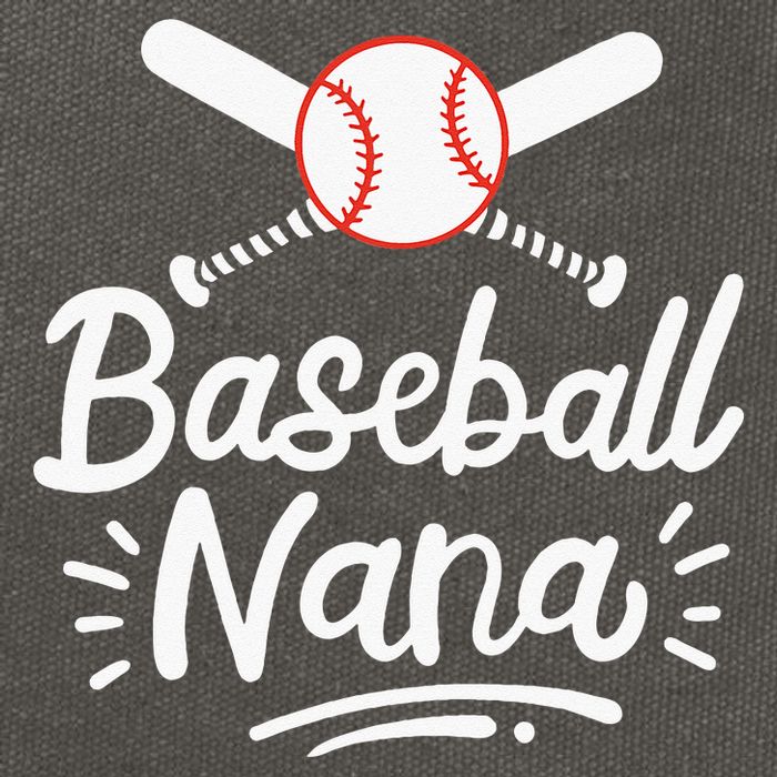 Baseball Nana Grandma Grandmother Cotton Canvas Backpack