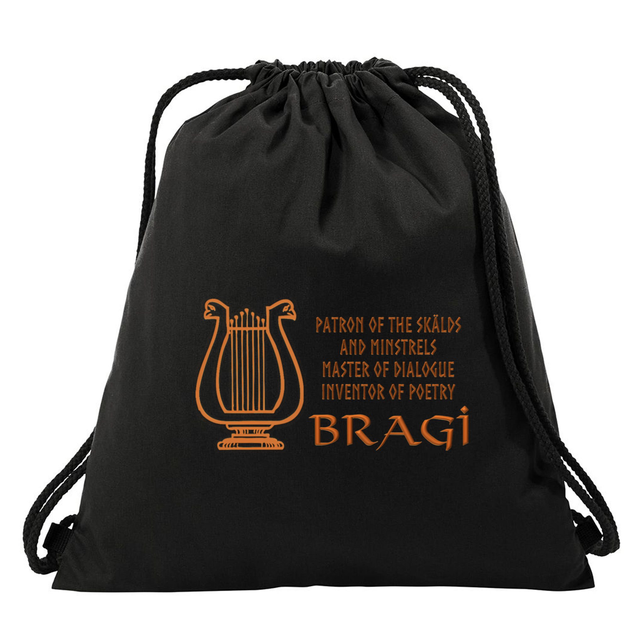 Bragi Norse God Of Poetry And Music Drawstring Bag