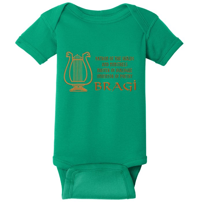 Bragi Norse God Of Poetry And Music Baby Bodysuit
