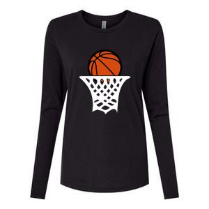 Basketball Net Gift For Basketball Player Sport Team Womens Cotton Relaxed Long Sleeve T-Shirt