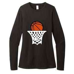 Basketball Net Gift For Basketball Player Sport Team Womens CVC Long Sleeve Shirt