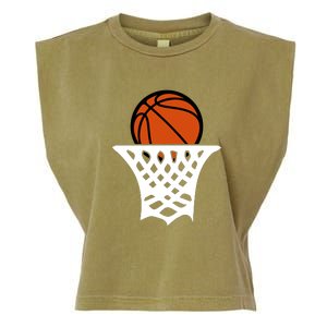 Basketball Net Gift For Basketball Player Sport Team Garment-Dyed Women's Muscle Tee