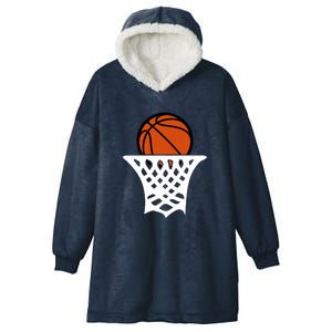 Basketball Net Gift For Basketball Player Sport Team Hooded Wearable Blanket