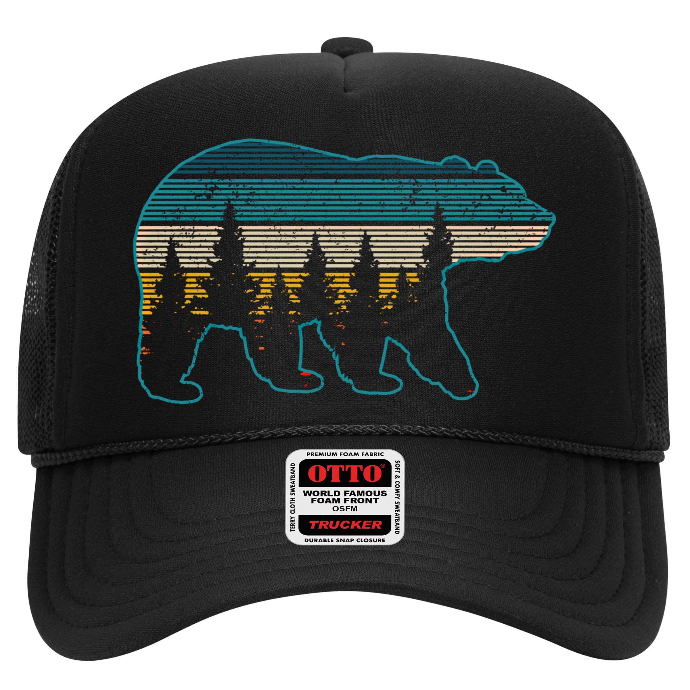Bear Nature Grizzly Brown Black Bear Hiking Hunting Gift Hat