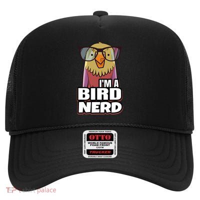 Bird Nerd Gifts For Bird Nerds & Lovers High Crown Mesh Back Trucker Hat