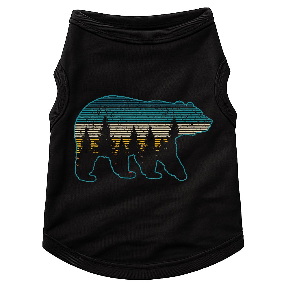Bear Nature Grizzly Brown Black Bear Hiking Doggie Tank