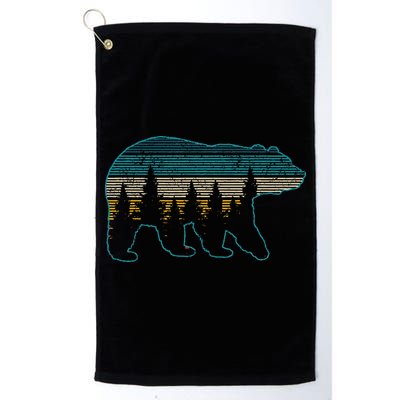 Bear Nature Grizzly Brown Black Bear Hiking Golf Towel