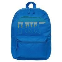 Bear Nature Grizzly Brown Black Bear Hiking 16 in Basic Backpack