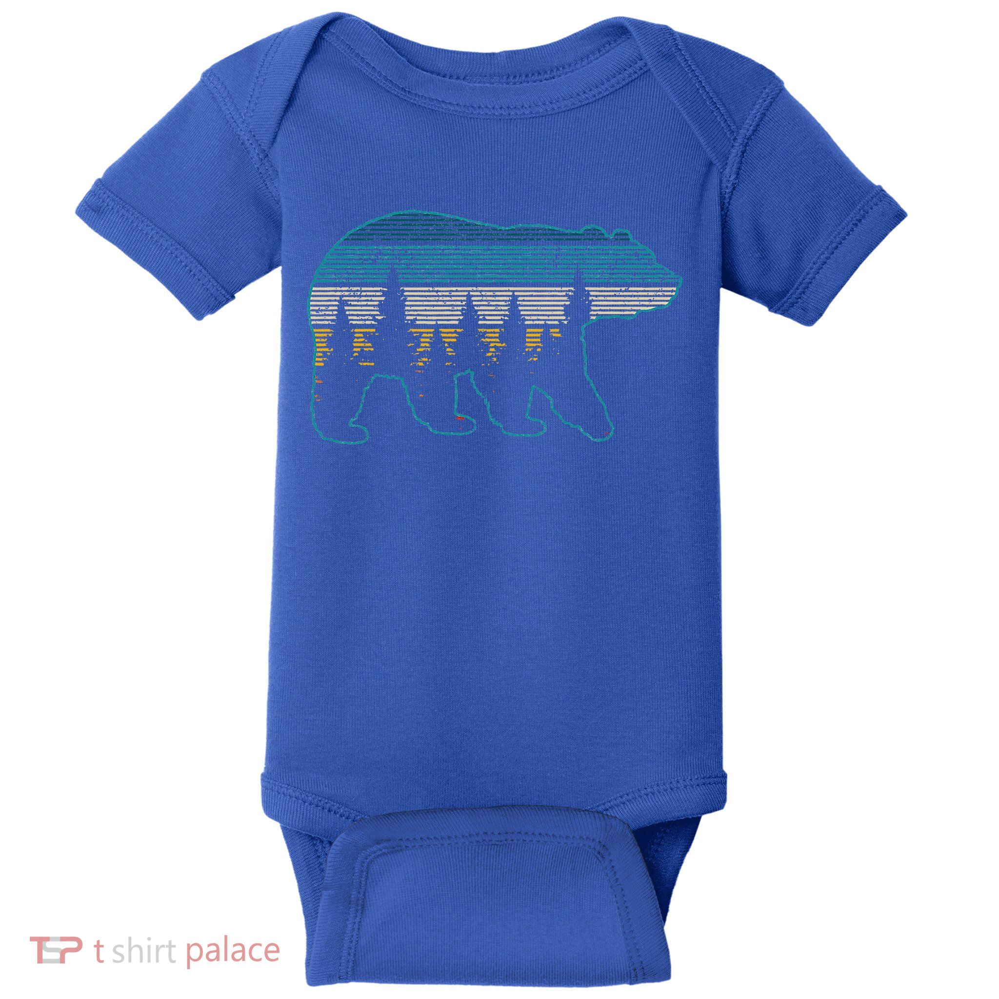 Bear Nature Grizzly Brown Black Bear Hiking Baby Bodysuit