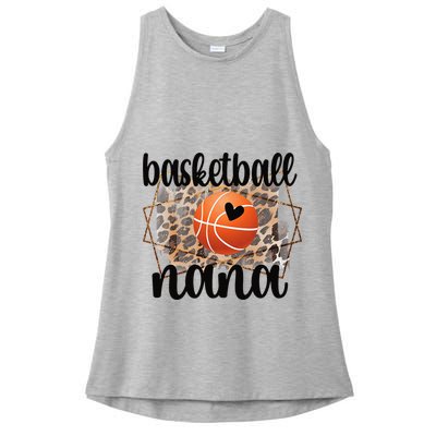 Basketball Nana Grandma Nana Of A Basketball Player Ladies PosiCharge Tri-Blend Wicking Tank