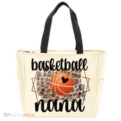 Basketball Nana Grandma Nana Of A Basketball Player Zip Tote Bag