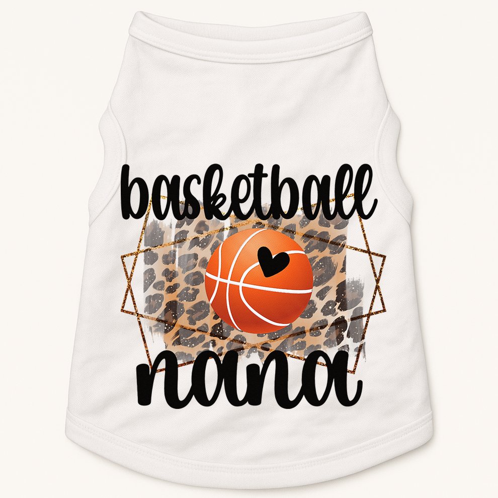 Basketball Nana Grandma Nana Of A Basketball Player Doggie Tank