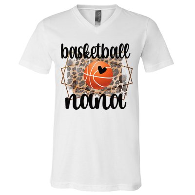 Basketball Nana Grandma Nana Of A Basketball Player V-Neck T-Shirt