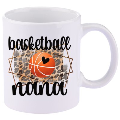 Basketball Nana Grandma Nana Of A Basketball Player 11oz C Handle Ceramic Mug
