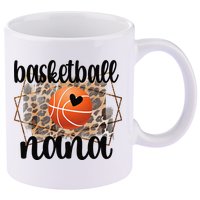 Basketball Nana Grandma Nana Of A Basketball Player 11oz C Handle Ceramic Mug
