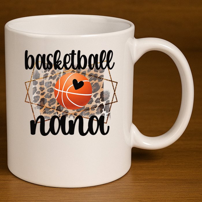 Basketball Nana Grandma Nana Of A Basketball Player 11oz C Handle Ceramic Mug