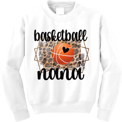 Basketball Nana Grandma Nana Of A Basketball Player Kids Sweatshirt