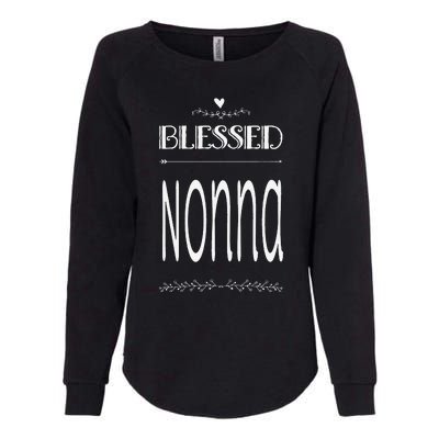 Blessed Nonna Grandma Grandmother Womens California Wash Sweatshirt