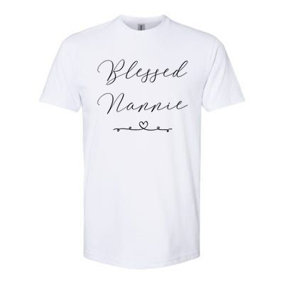 Blessed Nannie Gift Softstyle CVC T-Shirt