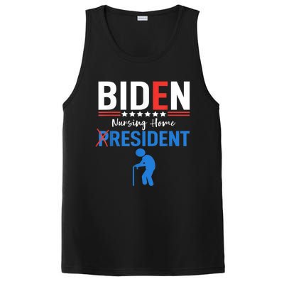 Biden Nursing Home Resident Funny Anti Joe Biden Trump PosiCharge Competitor Tank