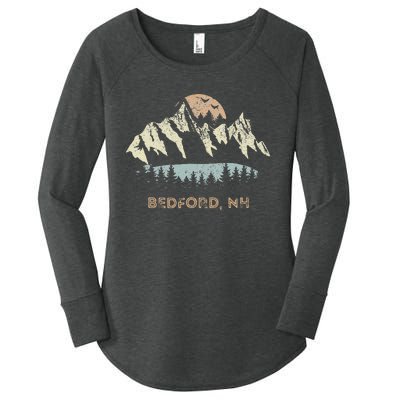 Bedford New Hampshire Mountain Sunset Sunrise Nh Women's Perfect Tri Tunic Long Sleeve Shirt