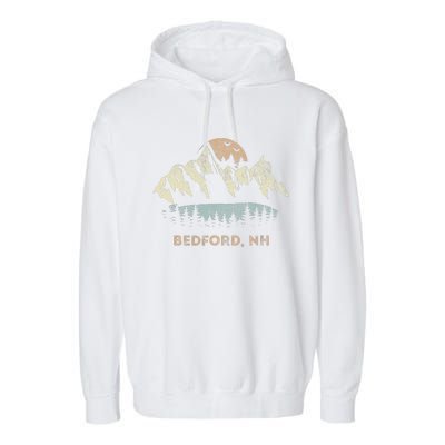 Bedford New Hampshire Mountain Sunset Sunrise Nh Garment-Dyed Fleece Hoodie