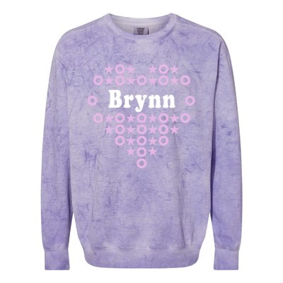 Brynn Name Heart Hugs Stars For Gift Colorblast Crewneck Sweatshirt