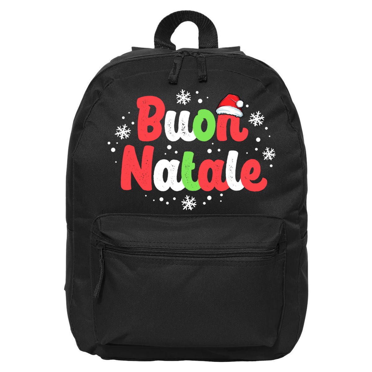Buon Natale Italy Pride Xmas Holiday Italian Christmas 16 in Basic Backpack