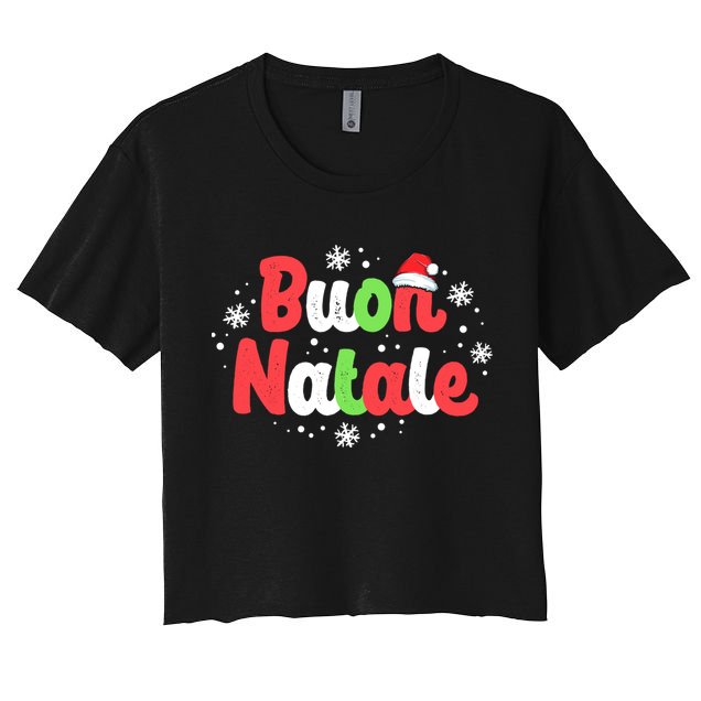 Buon Natale Italy Pride Xmas Holiday Italian Christmas Crop Top