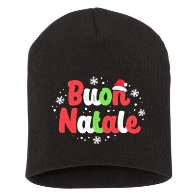 Buon Natale Italy Pride Xmas Holiday Italian Christmas Short Acrylic Beanie