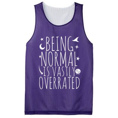 Being Normal Is Vastly Overrated Witch Mesh Reversible Basketball Jersey Tank