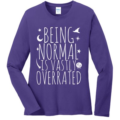 Being Normal Is Vastly Overrated Witch Ladies Long Sleeve Shirt
