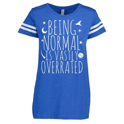 Being Normal Is Vastly Overrated Witch Enza Ladies Jersey Football T-Shirt