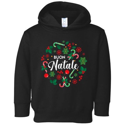 Buon Natale Italian Merry Christmas Holiday Greeting Xmas Toddler Hoodie